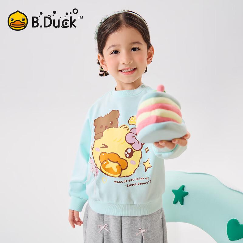 B.Duck Girls' Casual Sweatshirt