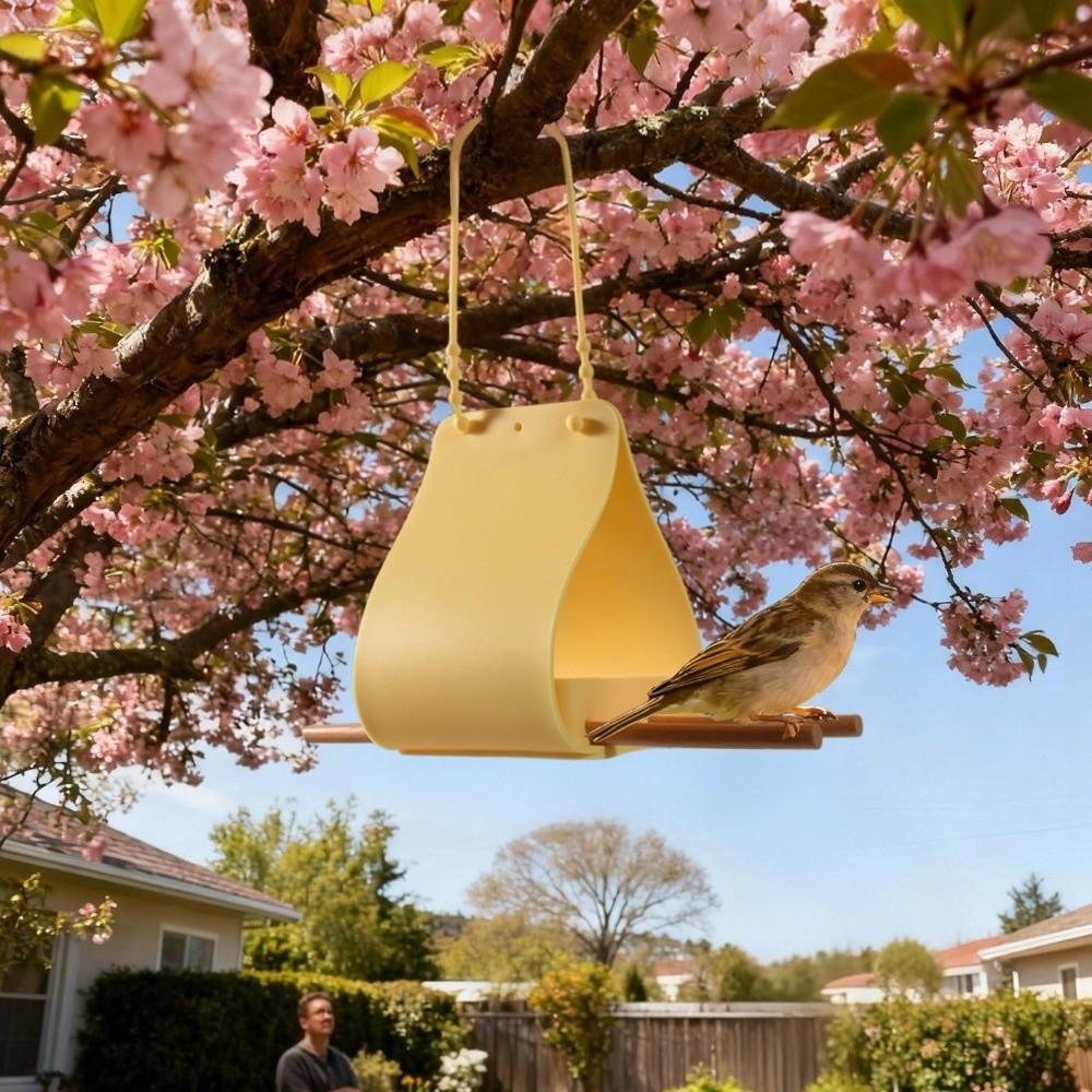 Waterproof Automatic Feeder Large Capacity Hummingbird Feeder Bird Feeding Tray Backyard