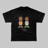 2026 Men Basketball Cartoon Graphic T‑Shirt Two Sport Character Print Short Sleeve Streetwear Tops