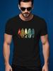 Short Sleeve Tshirt - Surfboard Graphic Print Summer Tee