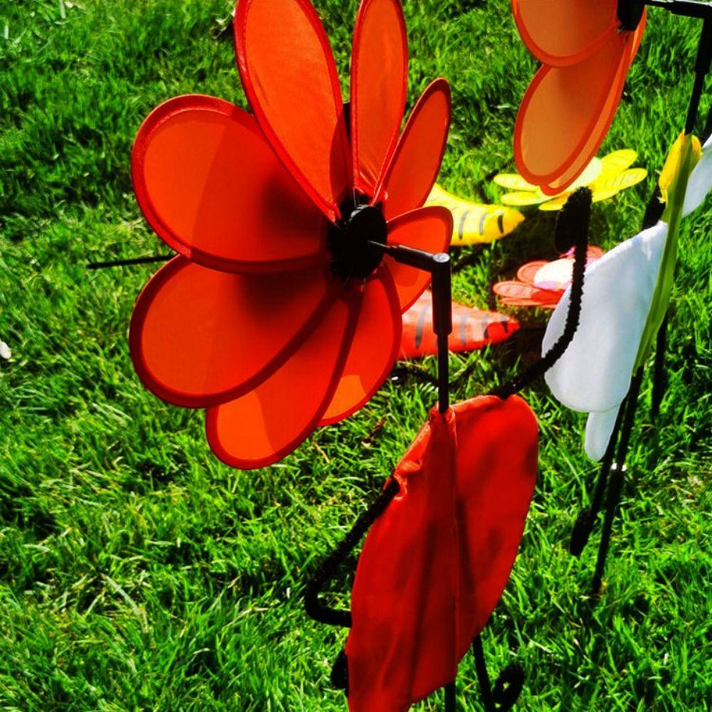 Colorful 3D Animal Belly Spinning Windmill Rainbow Oxford Cloth Windmill  Home Garden Decoration