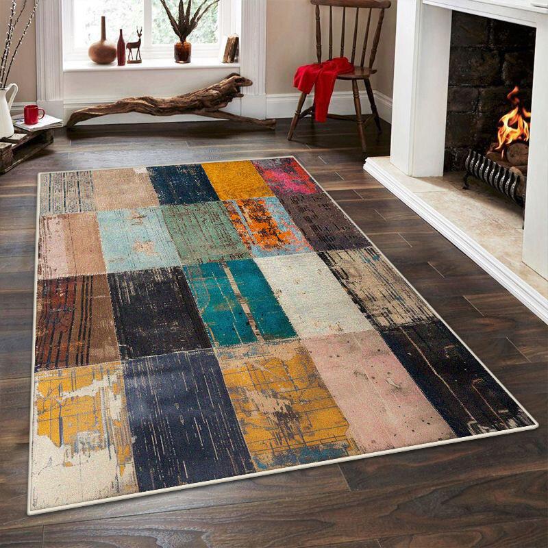 

Американський стиль Геометричний килим для вітальні Абстрактна прикраса Килим приліжковий для спальні Нековзний килимок 200x300 Для лаунжу Миючий килимок для підлоги 120*180cm