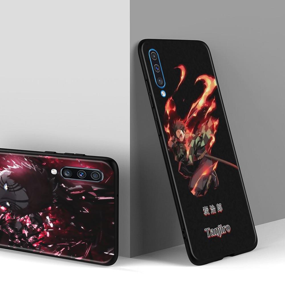 Silikonfodral för Samsung Galaxy A50 A70 A10 A20e A30 A40 A20s A10s A10e A80 A90 A60 A30s skal Shell Demon Slayer Kimetsu Anime