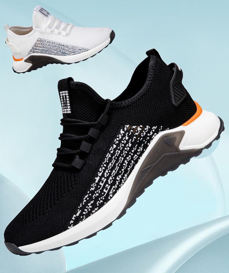 2024 Spring/Summer Men s 10cm Invisible Height Increasing Casual White Sports Shoes 42