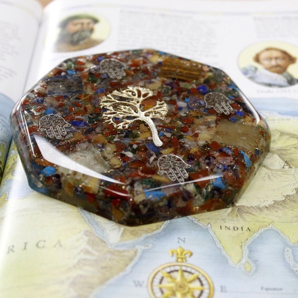 Orgonite Dome Paperweight, Tree of Life