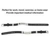 Diabetes Medical Alert Bracelet Emergency ID Awareness Jewelry Diabetes Adjustable Bracelet