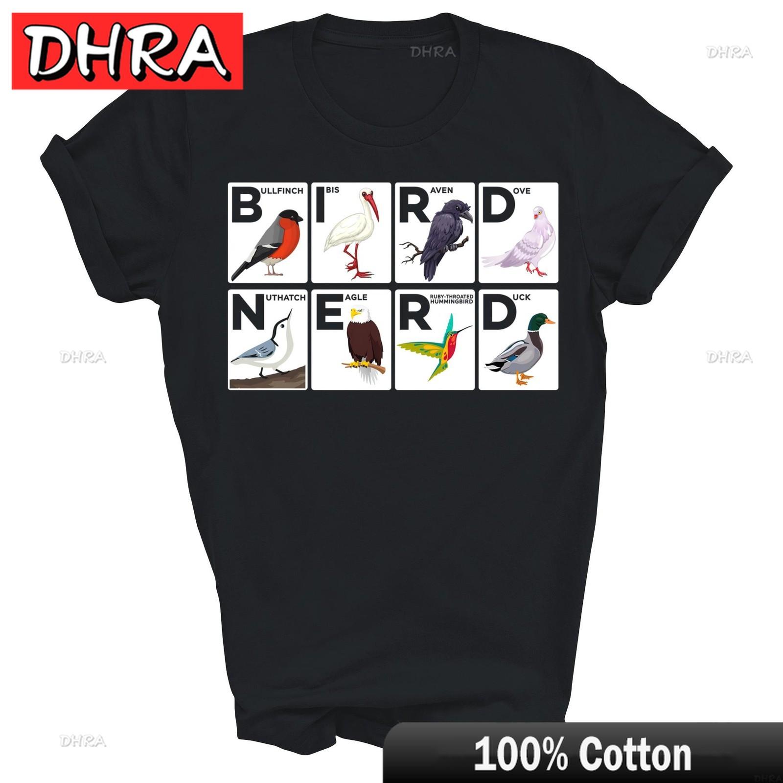 Bird Nerd Watching Birdwatching Watcher Unisex Shirt Gift with Retro Harajuku T Shirts Crew Neck Tee Breathable Punk Chill S