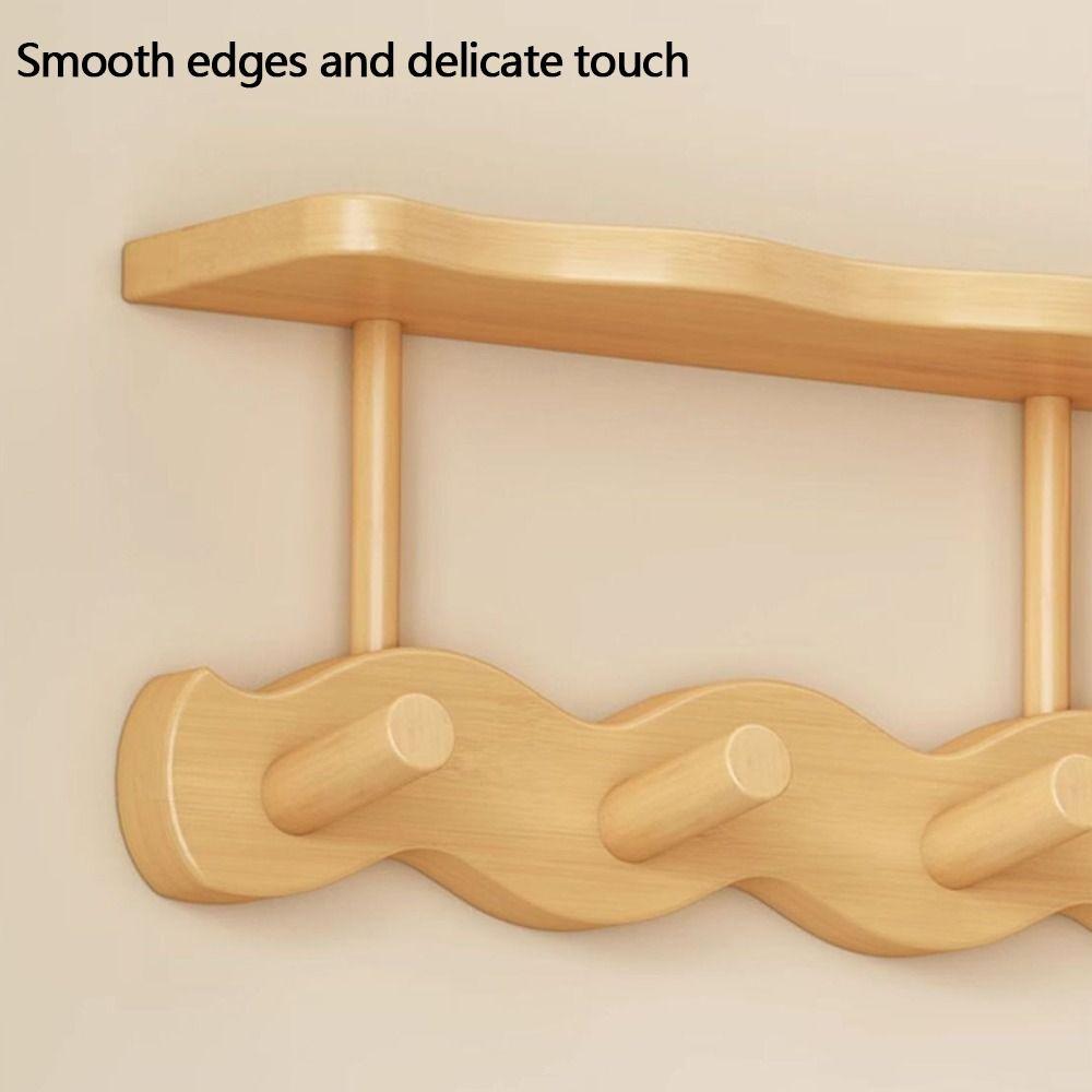 Durable Wall Mounted Storage Rack Multi-functional Simple Storage Hanger Clothes Hat Hangers Home Accessories