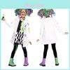 Costum de Savant Nebun de Halloween Pentru Copii Set Cosplay de Înaltă Calitate Pentru Băieți și Fete