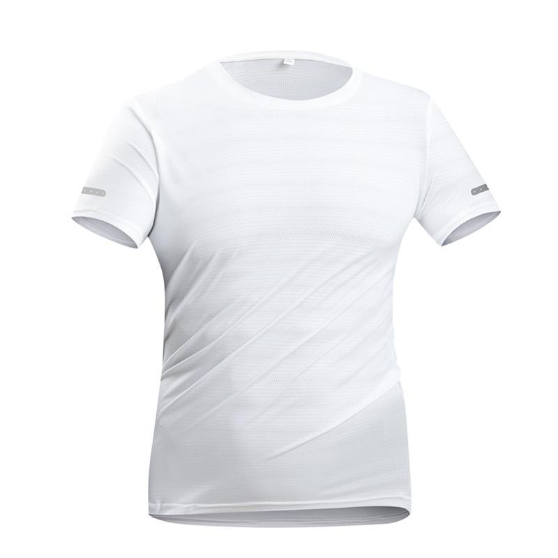 Camiseta de Seda de Hielo para Hombre Verano Ligera de Secado Rápido Camiseta Superior para Hombre Casual Ropa Deportiva Refrigerante, Transpirable, Corte Holgado Camisa de Manga Corta para Hombre