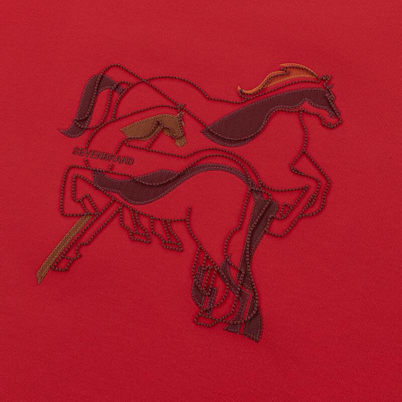 Septwolves 2026 New Year Horse Year Crew Neck Pullover Sweatshirt