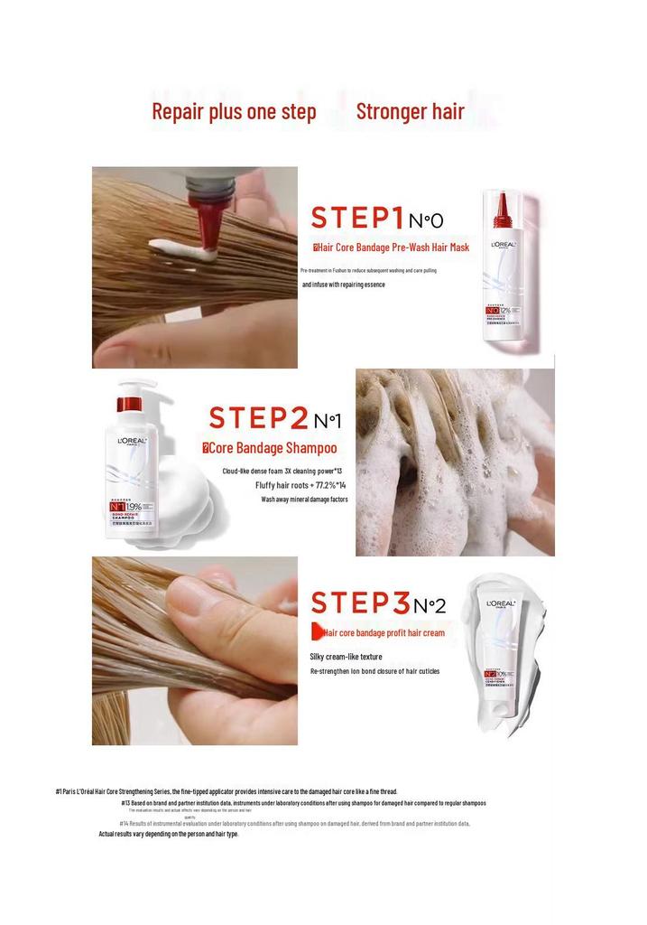 Hyaluronsäure Haarstärkungs-Set: Shampoo, Spülung, Ätherisches Öl, Meersalz-Haarmaske.