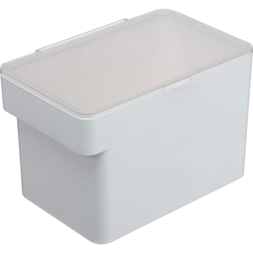 Yamazaki Under-Sink Rice Container, 5kg Capacity, with Measuring Cup, White, Approx. 30cm W X 19.7cm D X 19.2cm H, Tower Design, with Rice Scooping Li