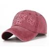 Fashion Washed Cotton Baseball Caps for Men Women Retro Letter Embroidery Hip Hop Hats Outdoor Sports Sunscreen Snapback Sun Hat