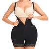 Adjustable Wide Strap Front Zipper Tummy Control Hip Enhancer Lace Slim Body Shaper