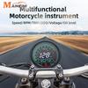 Compteur de vitesse de moto 12V, Instruments, odomètre, tachymètre, indicateur Led rond 12000 tr/min pour Harley Honda Yamaha Suzuki Racer