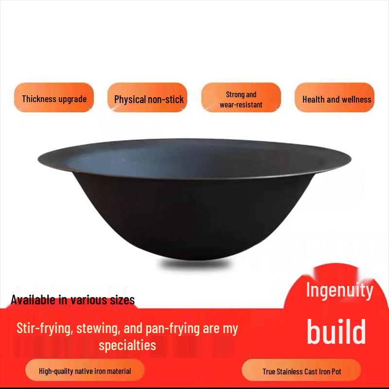 GOWKE Traditional Thickened Commercial Cast Iron Pot