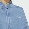 Adidas Originals Year Of The Snake Limited Edition Logo Casual Comfortable Loose Fit Long Sleeve Denim Jacket Women Jacket Light-Denim-Blue JZ9924