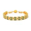 New American Bracelet with Full Set Corundum Zircon Bracelet and Flower Colored Treasure Jewelry From Europe and America