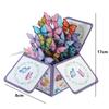Floral Butterfly Design 3D Pop-Up Greeting Card Premium Quality Festival Use Pop-Up Birthday Card Handwritten Note
