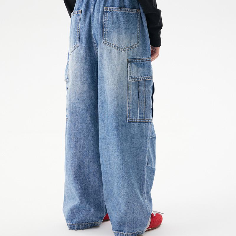 Children's Casual Straight-Leg Jeans, Autumn 2025 - Korean Style Trend, Loose Fit