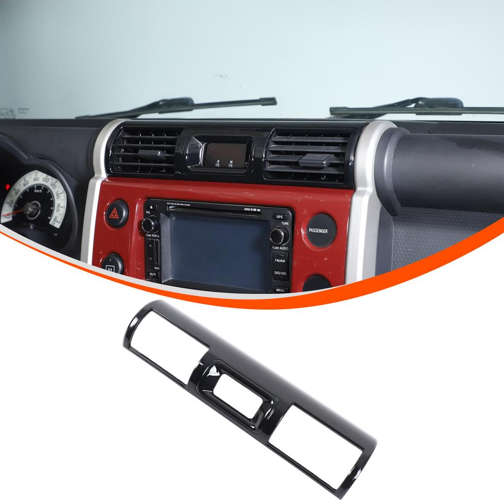 Garniture de sortie d'air de console centrale noir mat pour Toyota FJ Cruiser 2007-