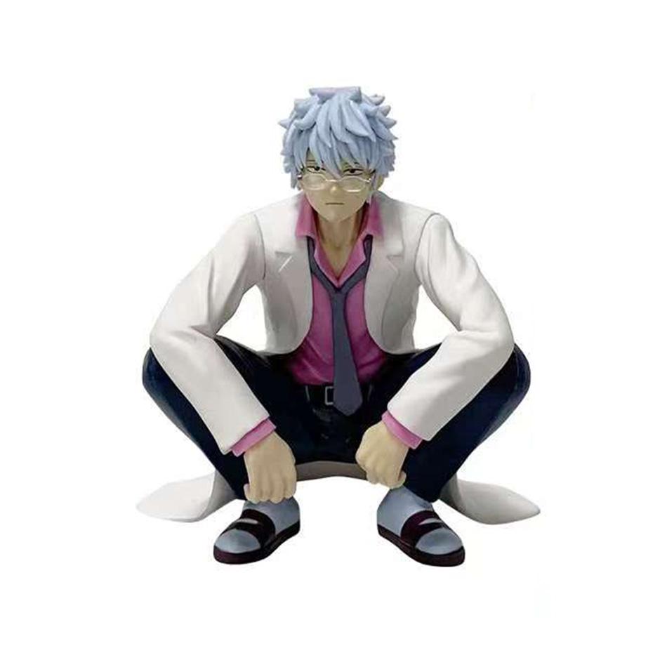 In Stock Bandai Gintama Sakata Ginpa Teacher Hijikata Toushirou Anime Figure Toys Model Figurine Collection Toys