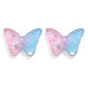 Mini Butterfly Resin Charms Glitter Filling Butterfly Flatback Cabochons for Nail Charms,Slime Supplies,Phone Case,Earring DIY