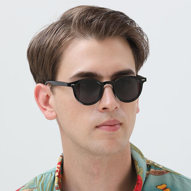 New Fashion Sunglasses Round Frame Men Women Sun Glasses Brand Designer Colorful Eyewear Vintage Male Female Uv400