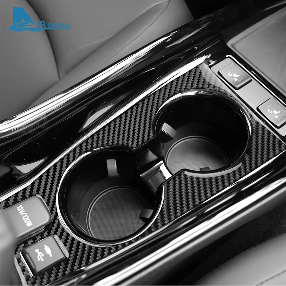 Real Soft Carbon Fiber Trim for Toyota Prius 2016 2017 2018 2019 2020 2021 2022 LHD RHD Car Central Control Cup Holder Frame