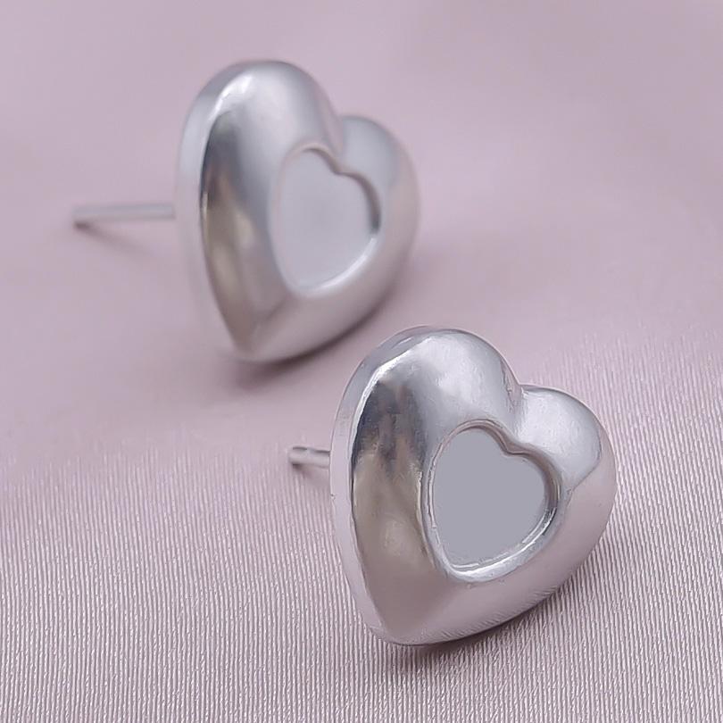 High Quality Piercing Ear Studs Round Fatima Hand Blank Charm Earring Stainless Steel Earrings For Women Men Handmade Materials
