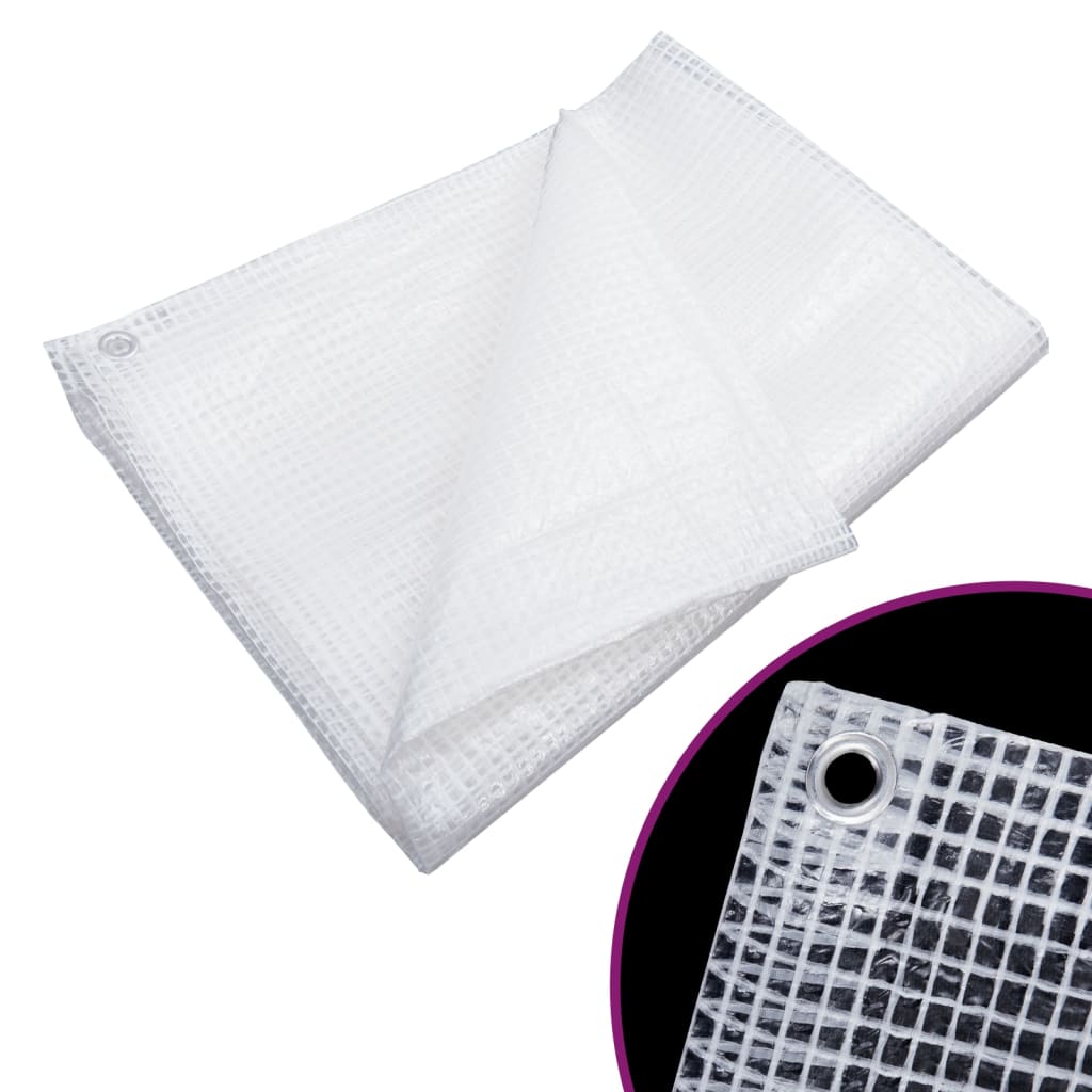 Vidaxl Plandeka Leno, 140 G/M², 4X5 M, Biała