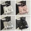 Korean Style PU Underarm Bag Large Capacity Shoulder Bag Portable Multi-Pouch Tote Bag  Girls