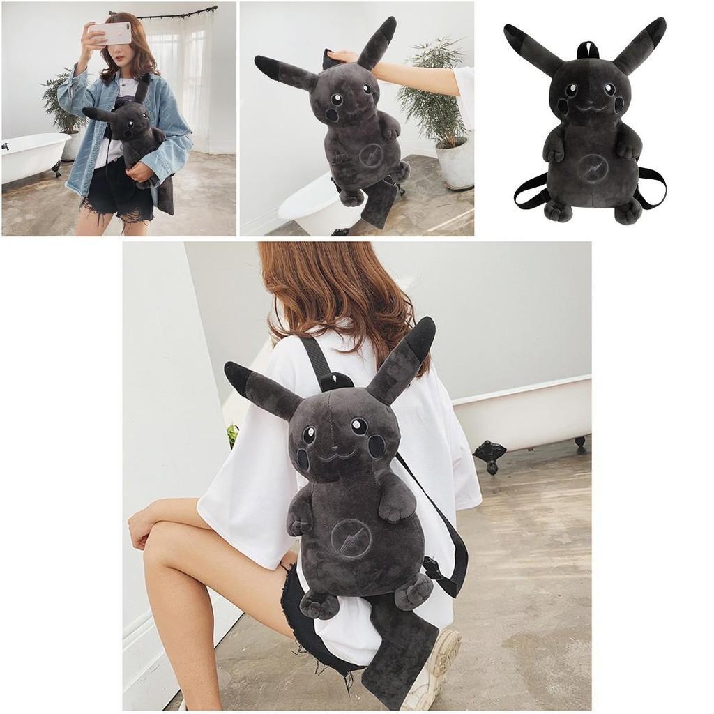 Cute Cartoon Pikachu Plush Backpack For Students