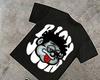 Unisexs Casual Graphic TShirt with Playful TongueOut Cartoon Print Soft Round Neck Short Sleeve Tee for Gym