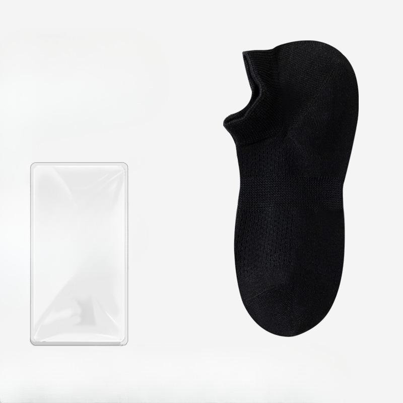 Female Summer Pure Cotton Non-slip Mesh Can Not Fall with Breathable Shallow Mouth Invisible Short Cotton Socks