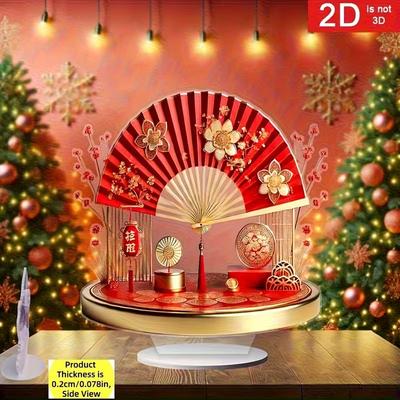 Traditionelles Chinesisches Feng Shui Ornament Rotes Vermögensmanagement und Absorption Schreibtischornament Mehrzweck Urlaubswohnung Dekora