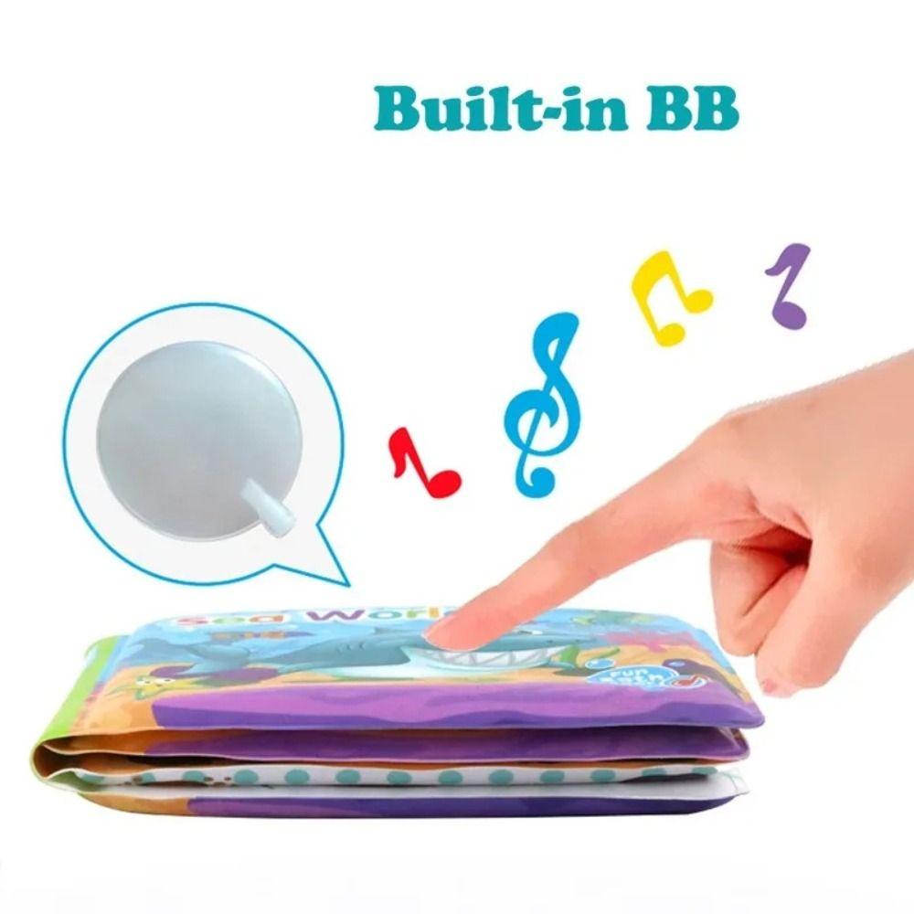 Color Changing Floating Cloth Book Bath Books Sound Bath Books Water Bathroom Toys  Toddler