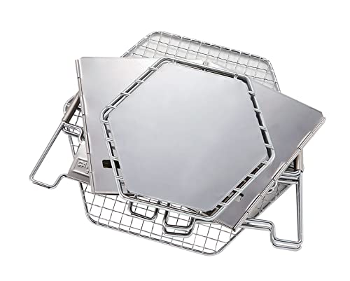 Captain Stag Hexa Stainless Fire Grill UY-7020