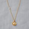Korean Gold-Plated Pearl Shell Pendant Necklace
