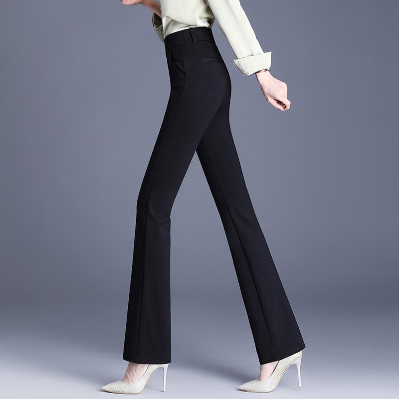 High-Quality Women's Micro-Flare High-Waisted Slimming Pants for Spring/Autumn