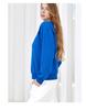 Winter 2026 Women's Lace Trim Round Neck Loose Hoodie with Hollow Design