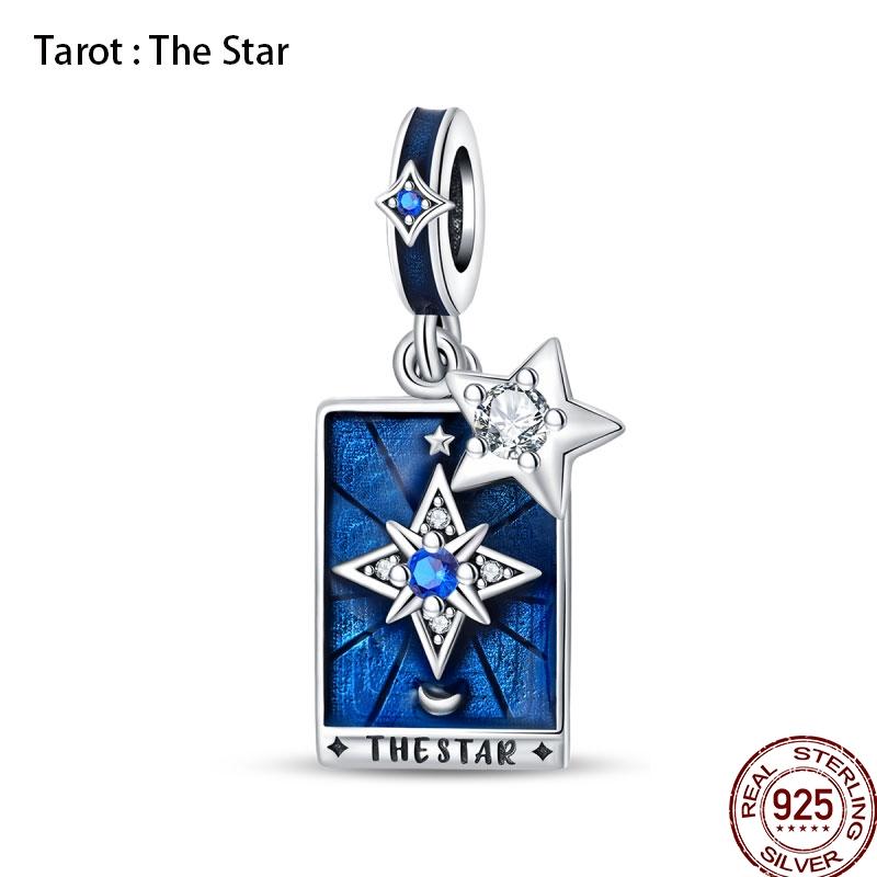 New Copper Magic Tarot Series Green Zircon Tree Of Life Charms Bead Fit Pan Bracelets Diy Madam Jewelry Gift