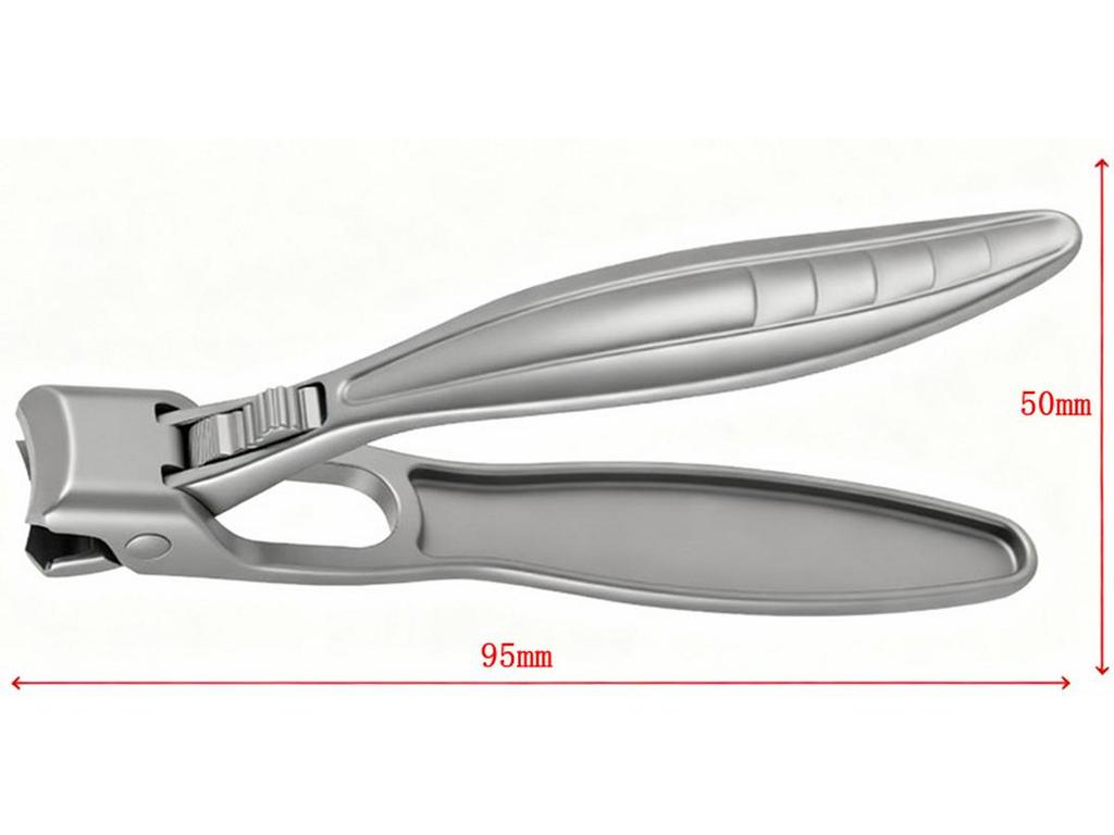 Safety Steel Nail Clippers Set with Large True Mouth Buckle & Secondary Opening