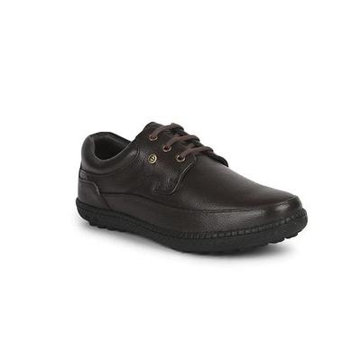 Liberty Healers ER-37 Men’s Formal Derby Shoes - Black, Brown - Synthetic Leather Lace-Up with Cushioned Footbed - Stylish Wedding