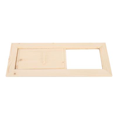 Griglia di ventilazione rettangolare in legno per sauna e bagno turco