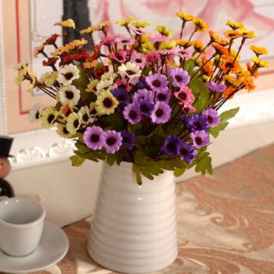 Artificial Chrysanthemum Cloth Daisy Home Pastoralism Decor 24 Flowers On 1 Piece