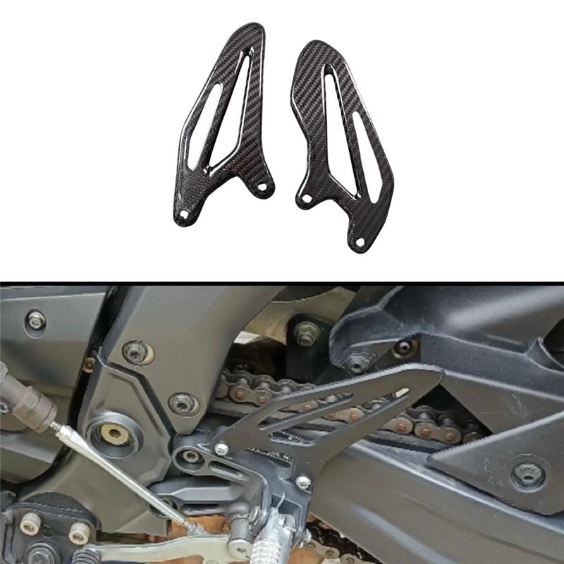 Motorcycle Accessories Carbon Fiber Driver' S Heel Protector Foot Pad For YZF-R7 R7 2025-2025
