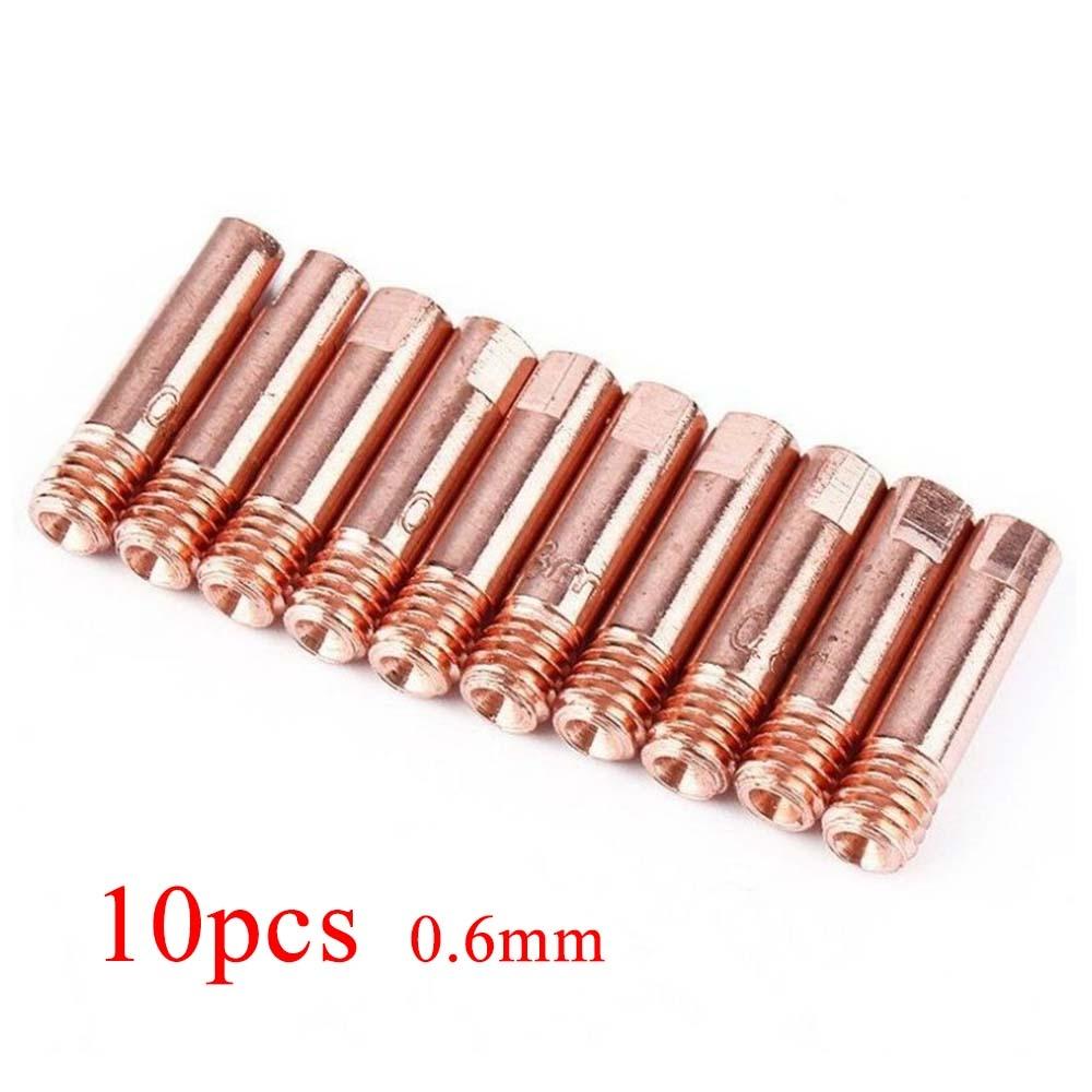 Precision M6 Welding Contact Tips 10pcs 0 6 1 2mm Style Torch Compatible