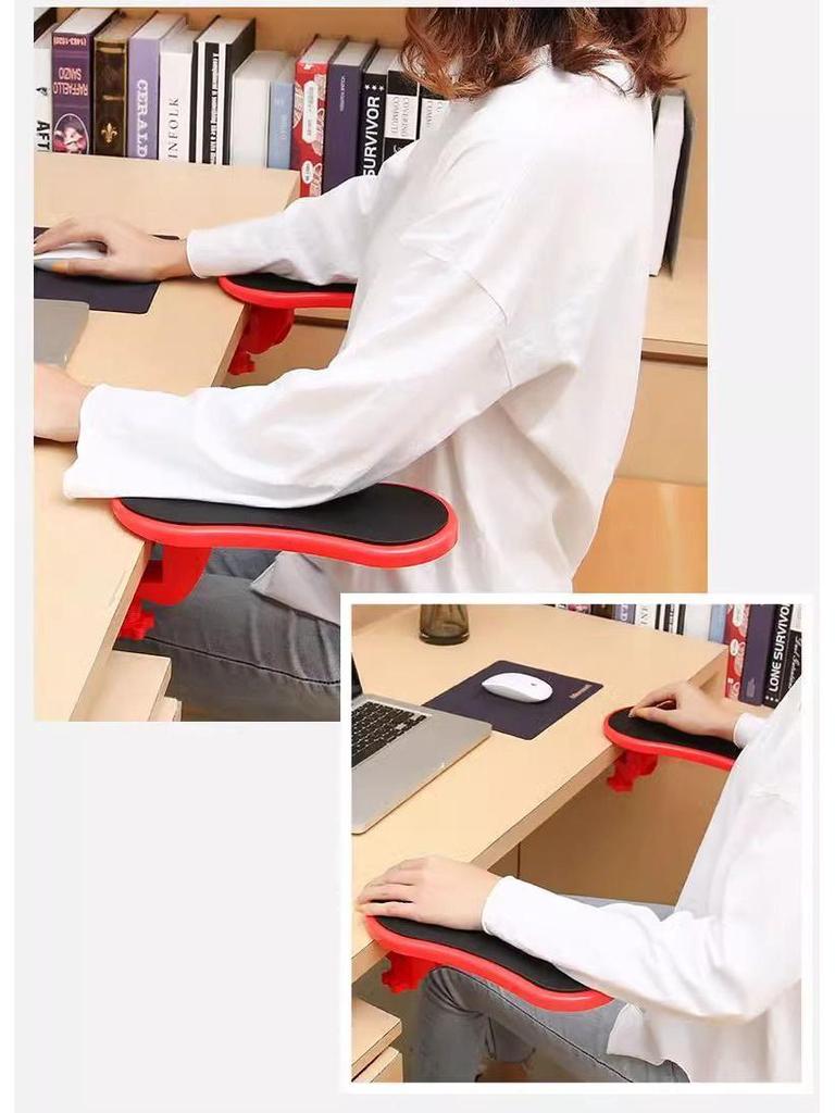 Roterbar arm- och handledsstödsmusmatta med armbågsstöd